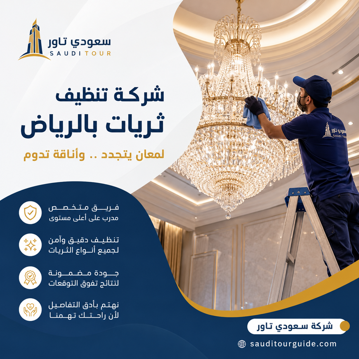 شركة تنظيف ثريات بالرياض