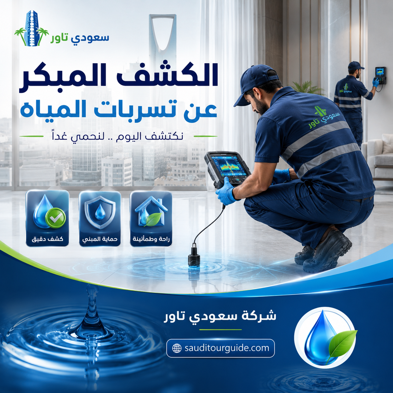 الكشف المبكر عن تسربات المياه