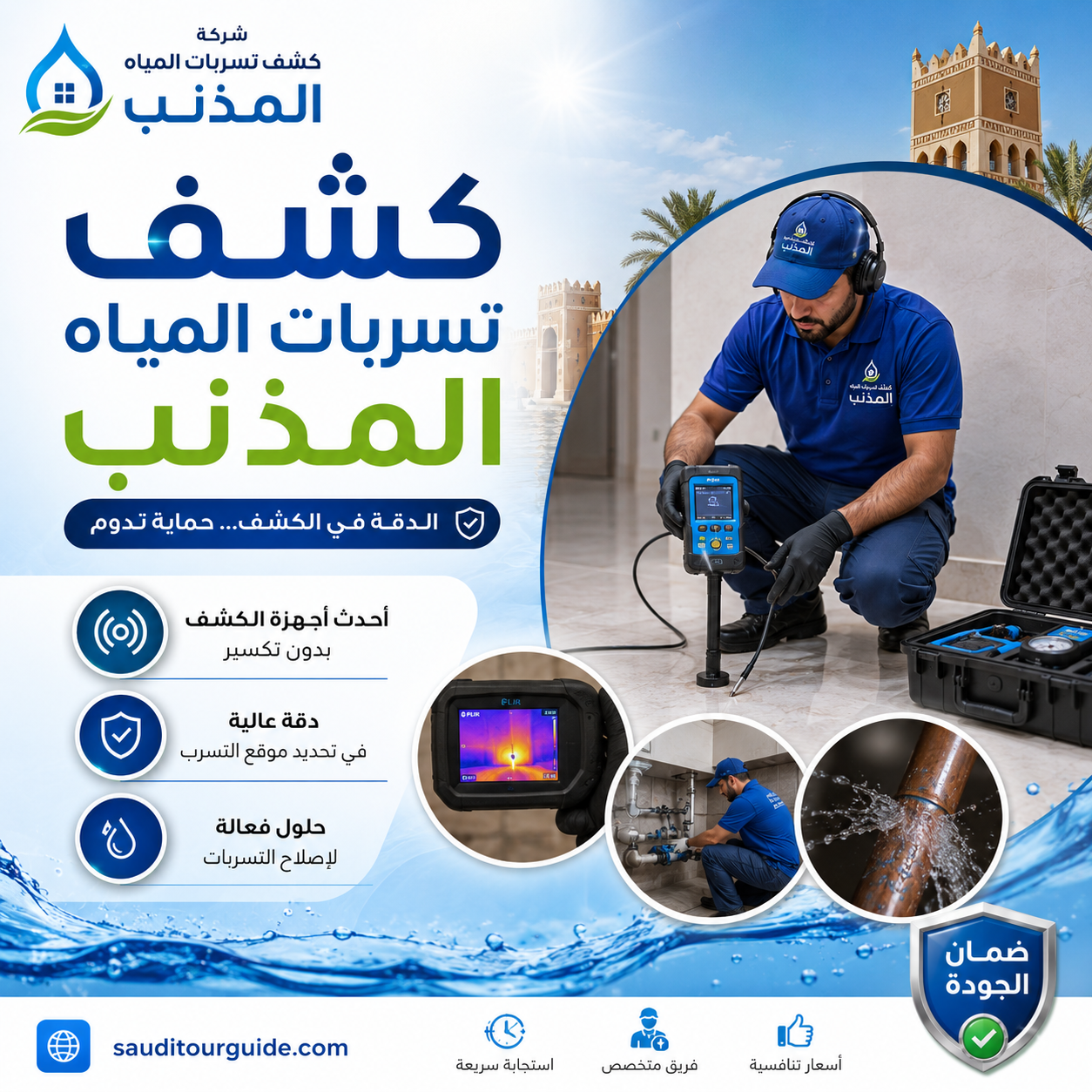 شركة كشف تسربات المياه المذنب