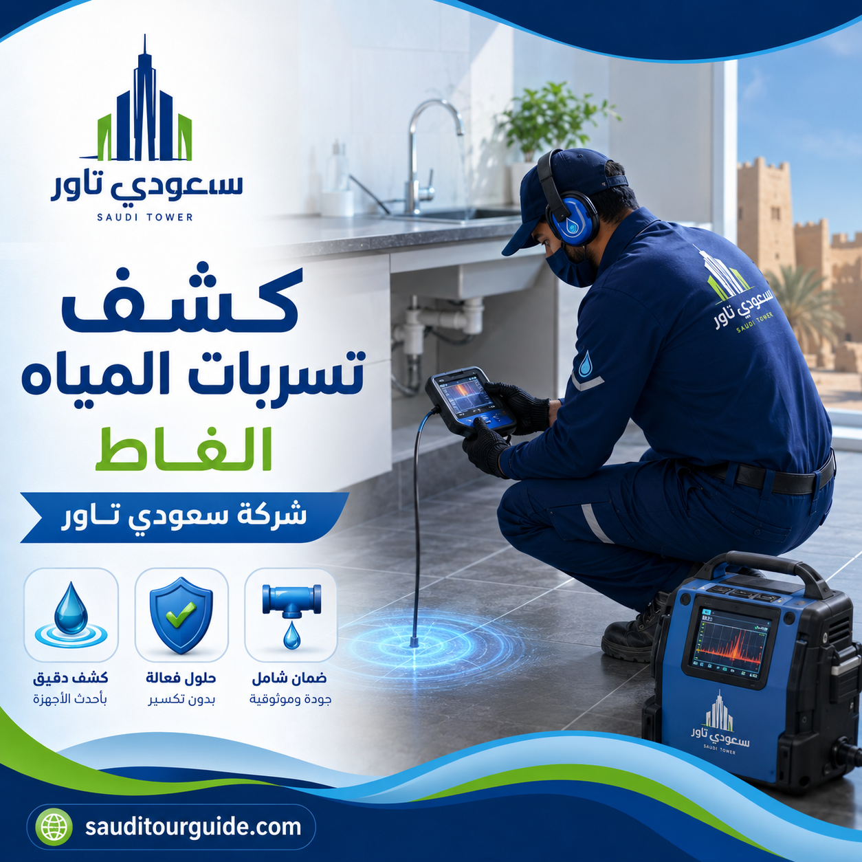 شركة كشف تسربات المياه الغاط