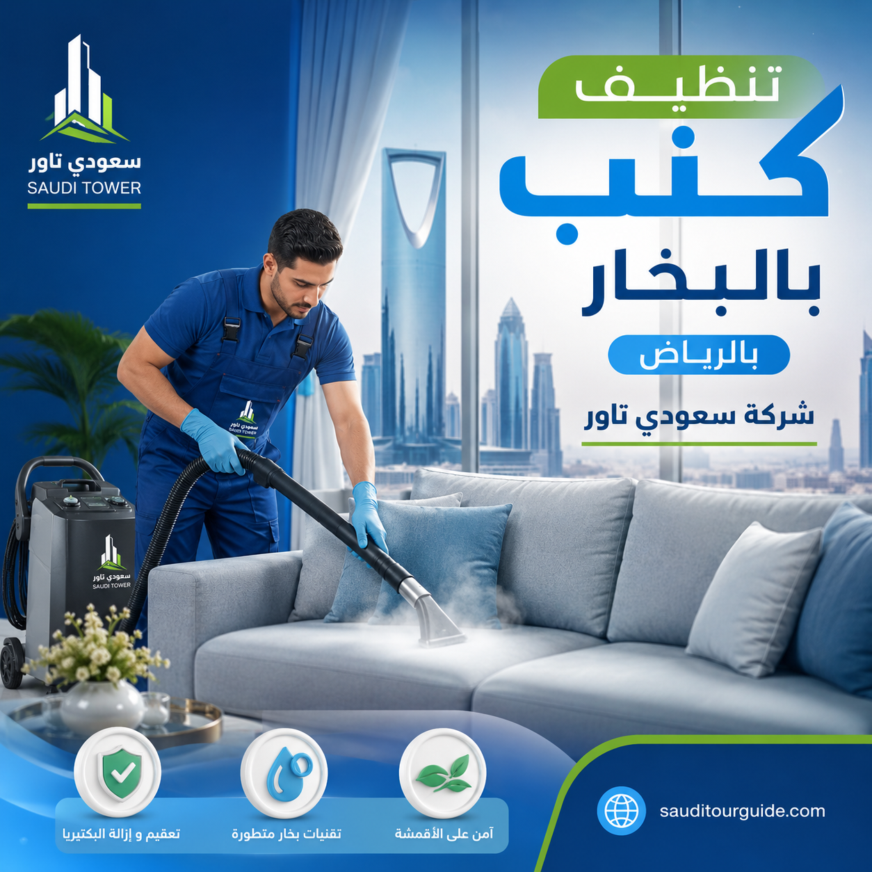 شركة تنظيف كنب بالبخار بالرياض