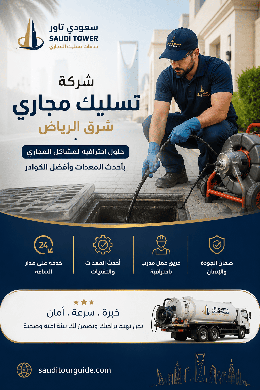 شركة تسليك مجاري شرق الرياض