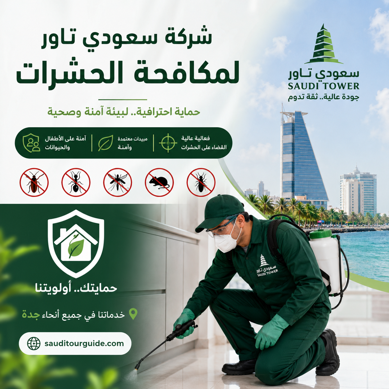 شركة مكافحة حشرات بجدة