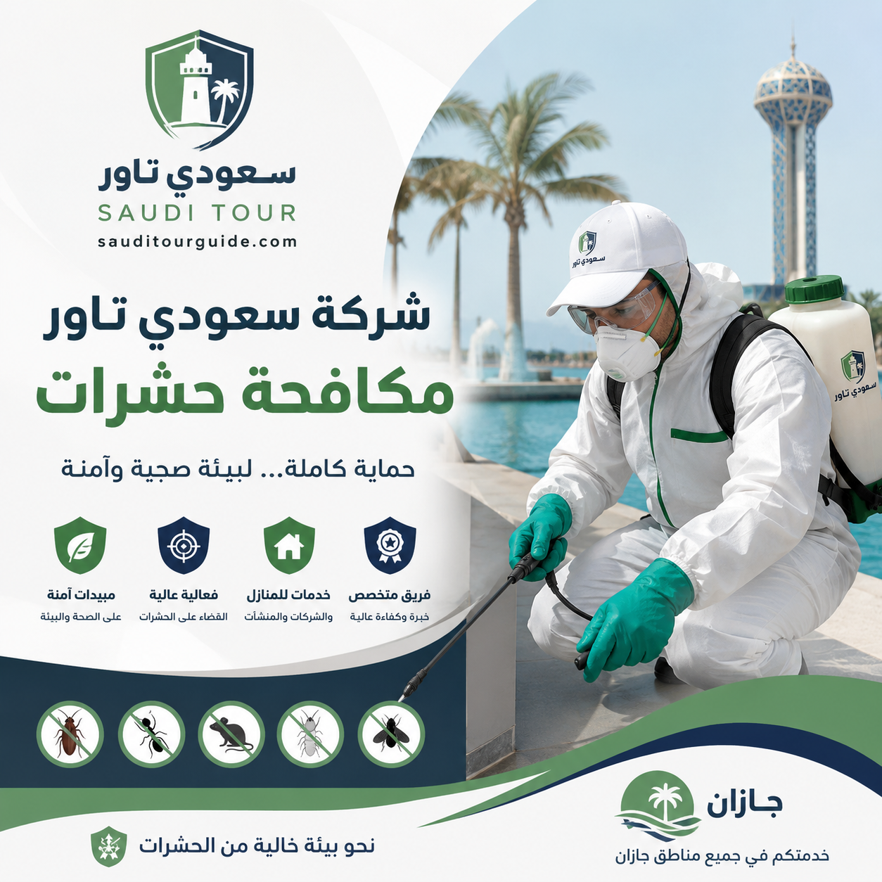 شركة مكافحة حشرات بجازان