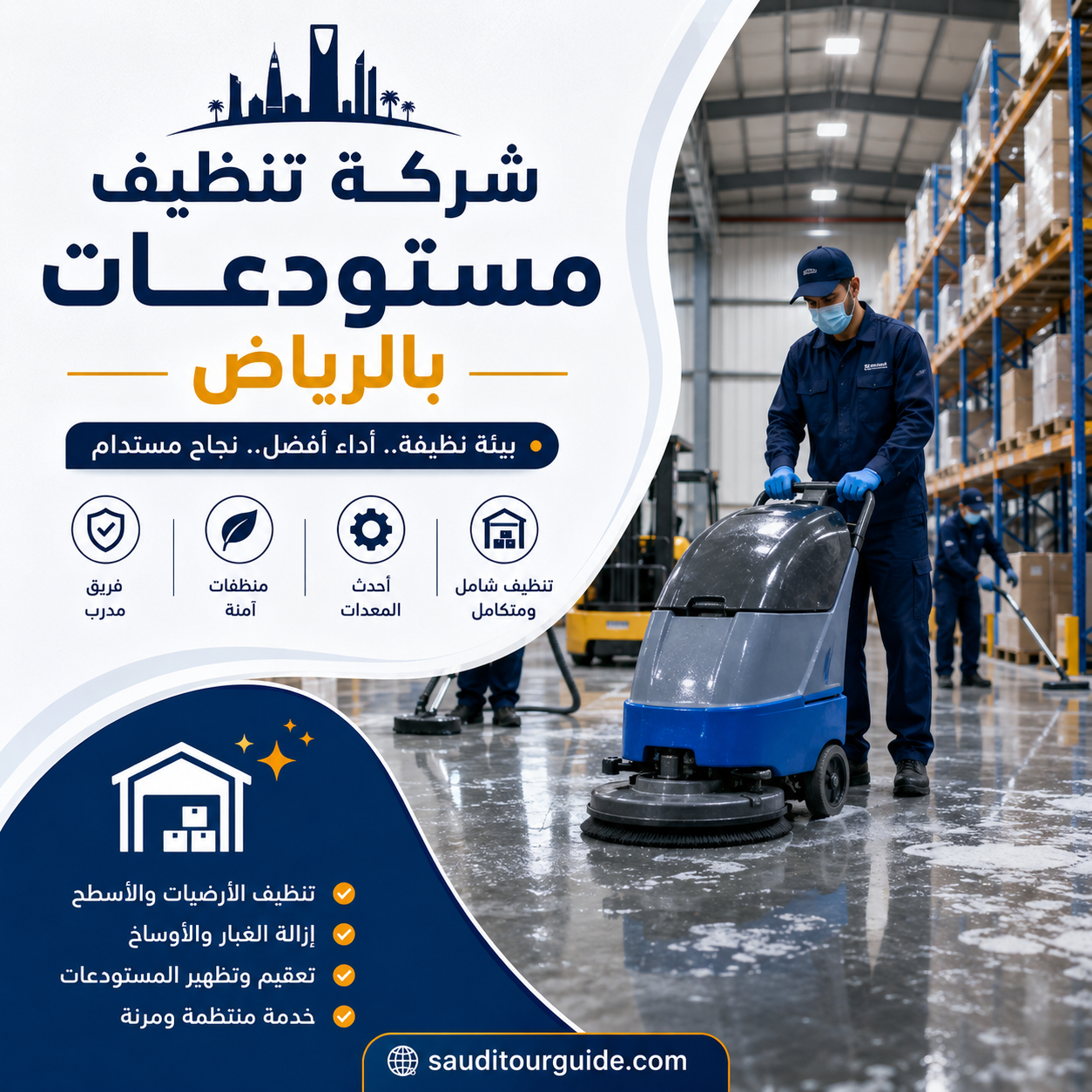 شركة تنظيف مستودعات بالرياض