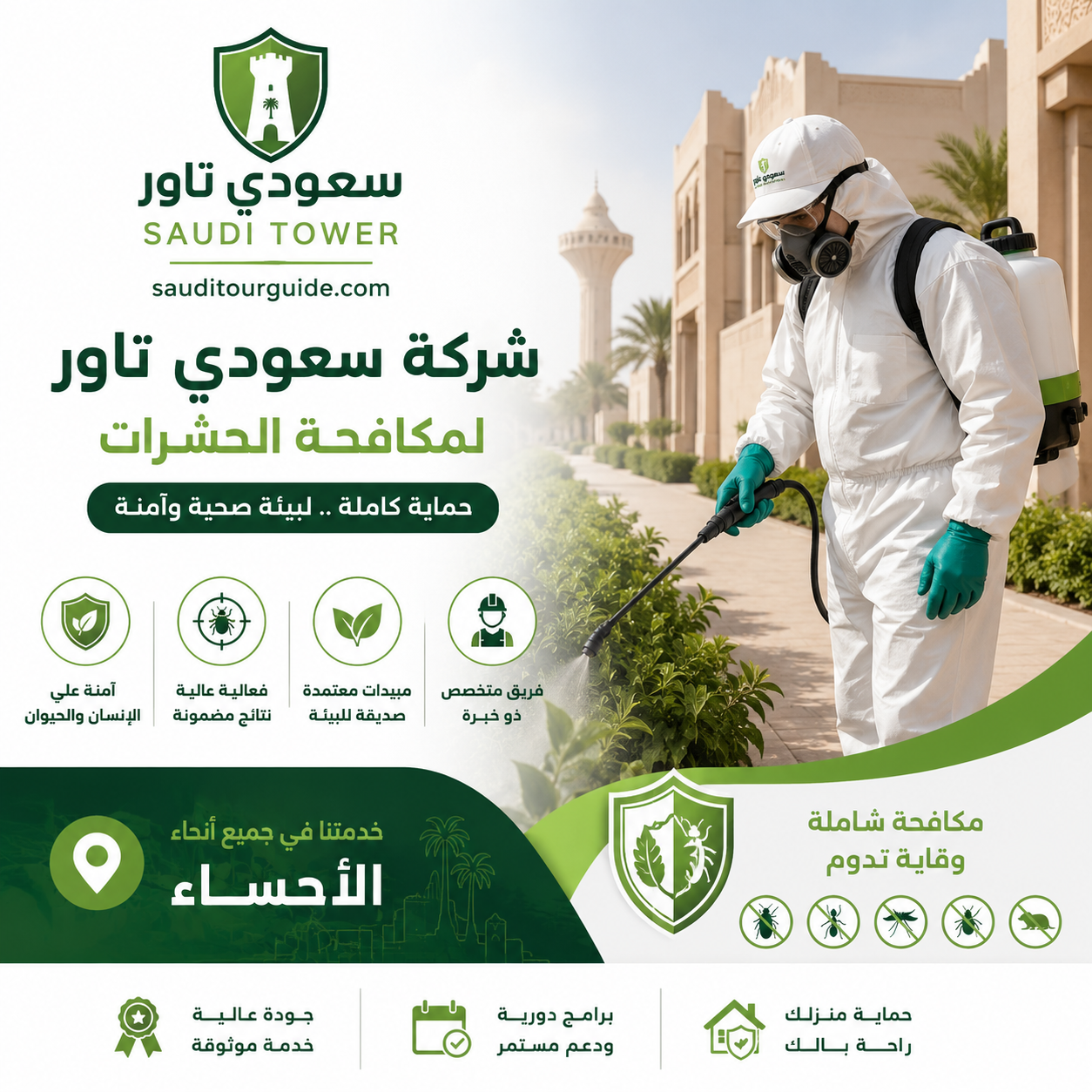 شركة مكافحة حشرات بالاحساء