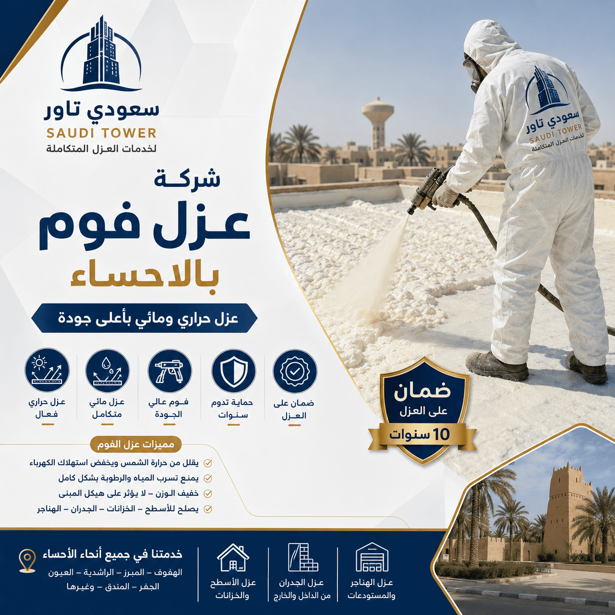 شركة عزل فوم بالاحساء