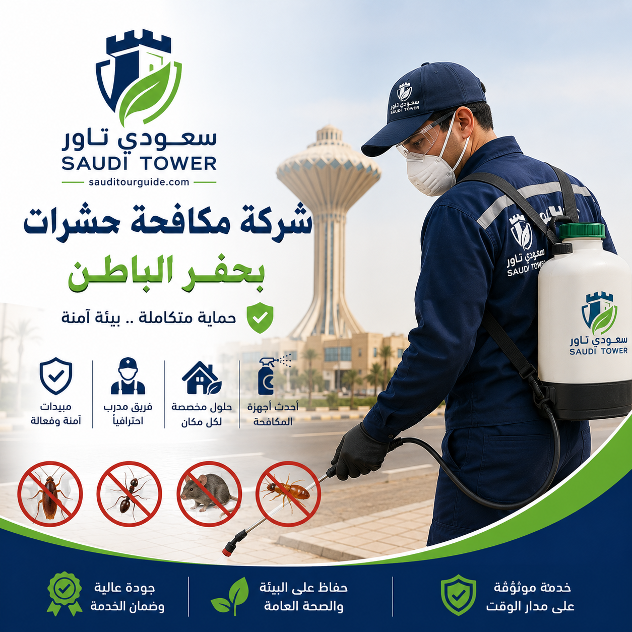 شركة مكافحة حشرات بحفر الباطن