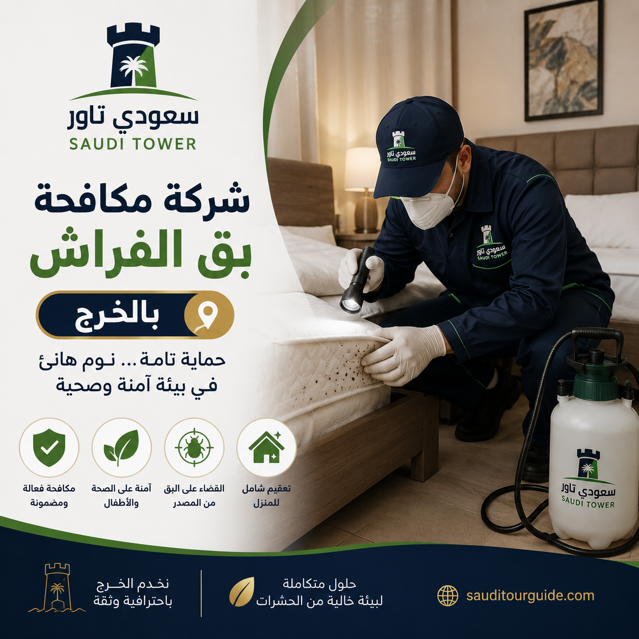 شركة مكافحة بق الفراش بالخرج