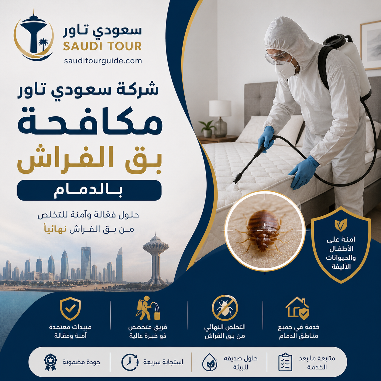 شركة مكافحة بق الفراش بالدمام