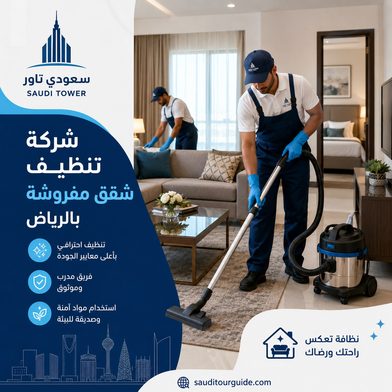 شركة تنظيف شقق مفروشة بالرياض