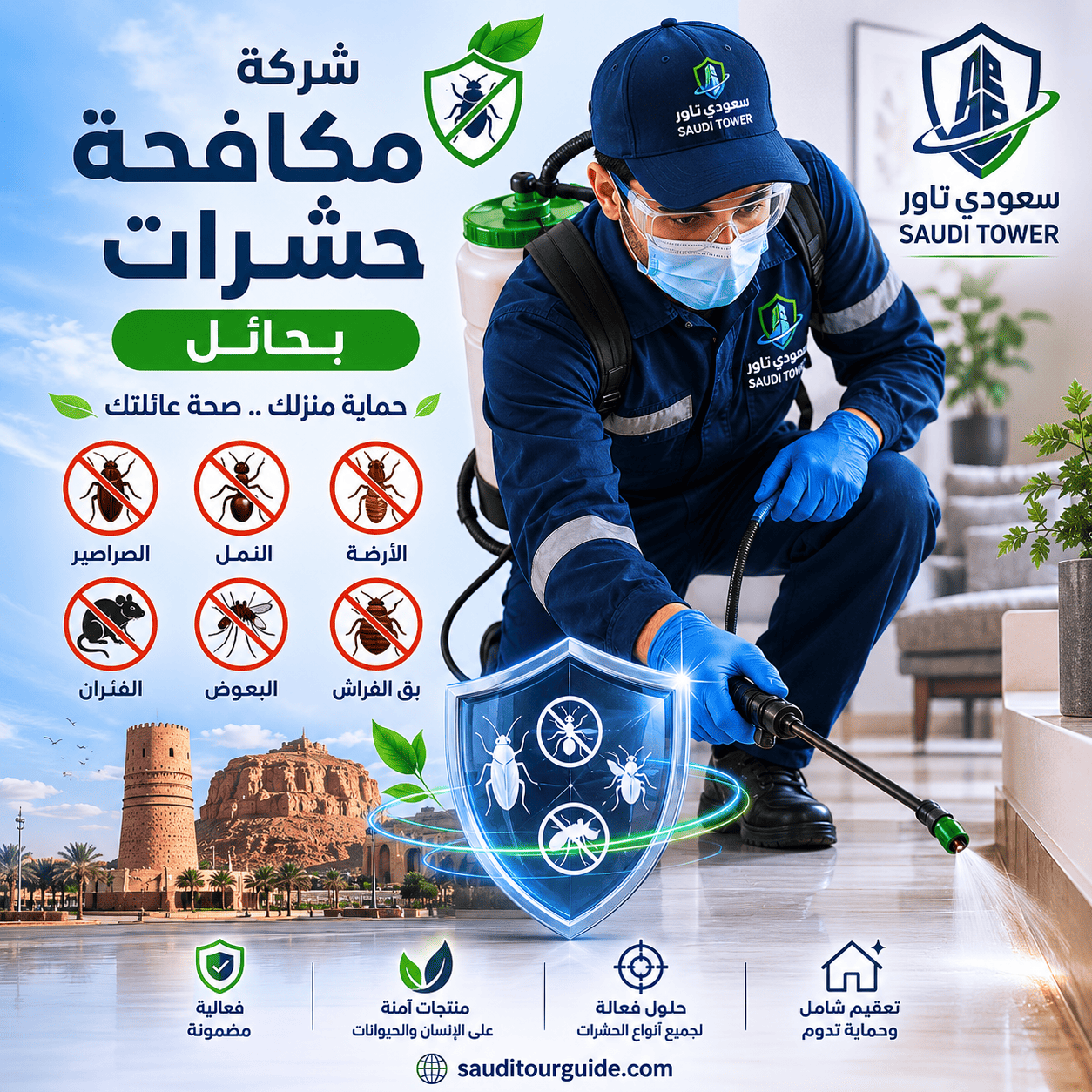 شركة مكافحة حشرات بحائل