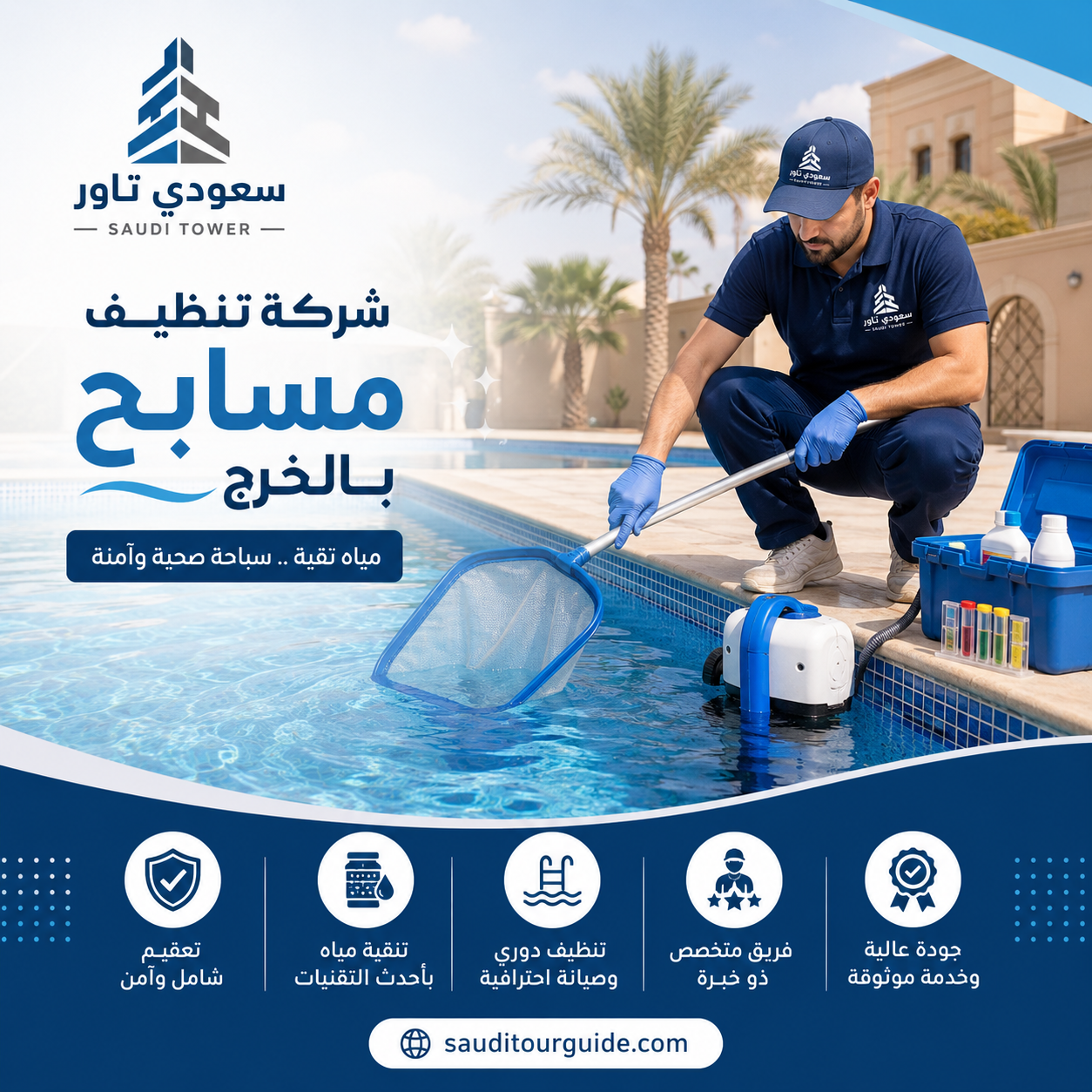 شركة تنظيف مسابح بالخرج