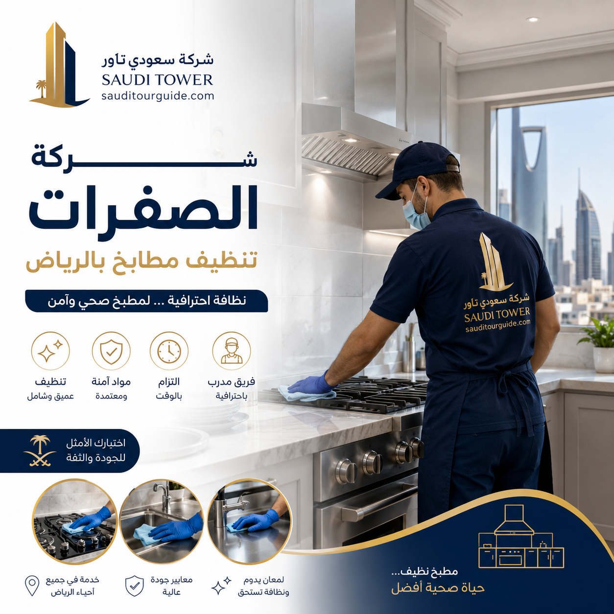 شركة الصفرات تنظيف مطابخ بالرياض