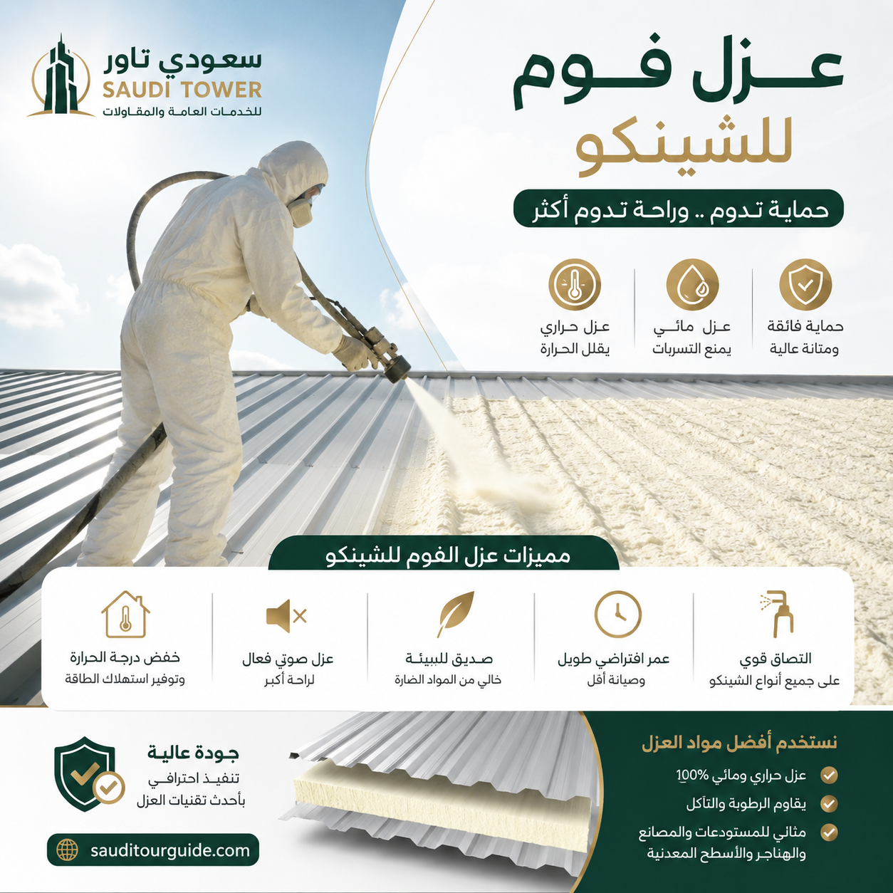 عزل فوم للشينكو