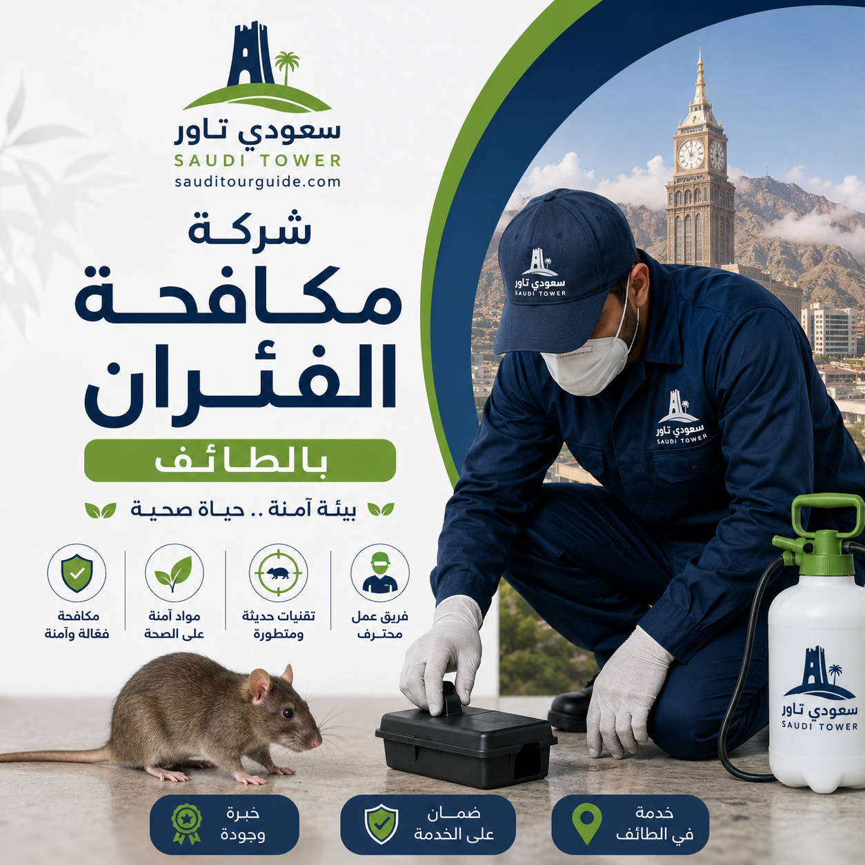 شركة مكافحة الفئران بالطائف