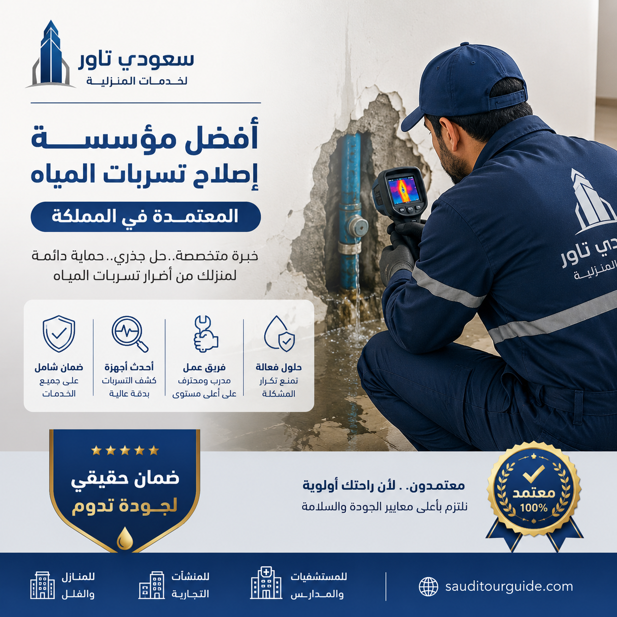 مؤسسة اصلاح تسربات المياه المعتمدة