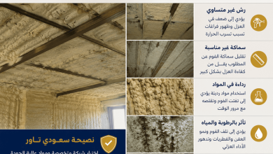 مشاكل عزل الفوم