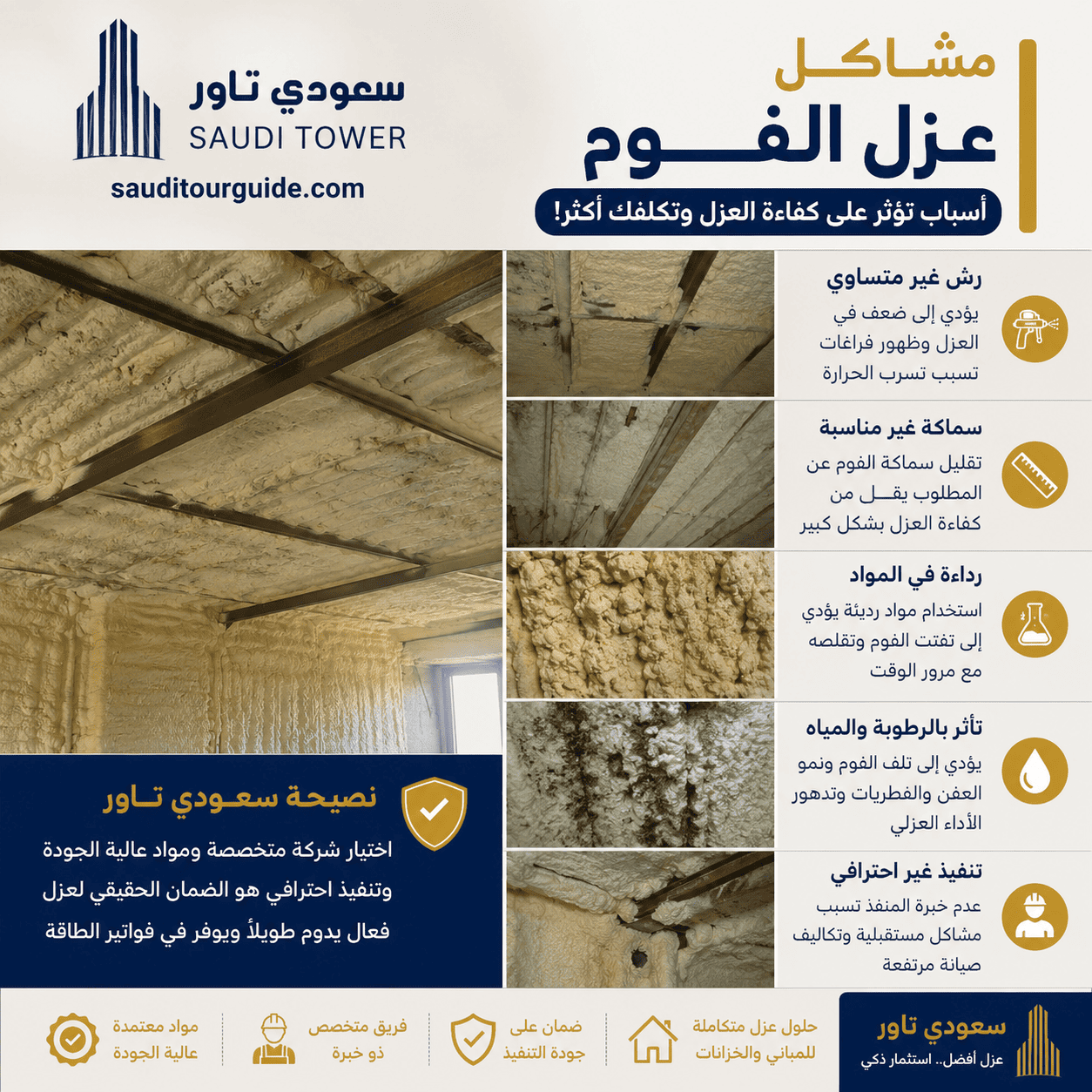 مشاكل عزل الفوم