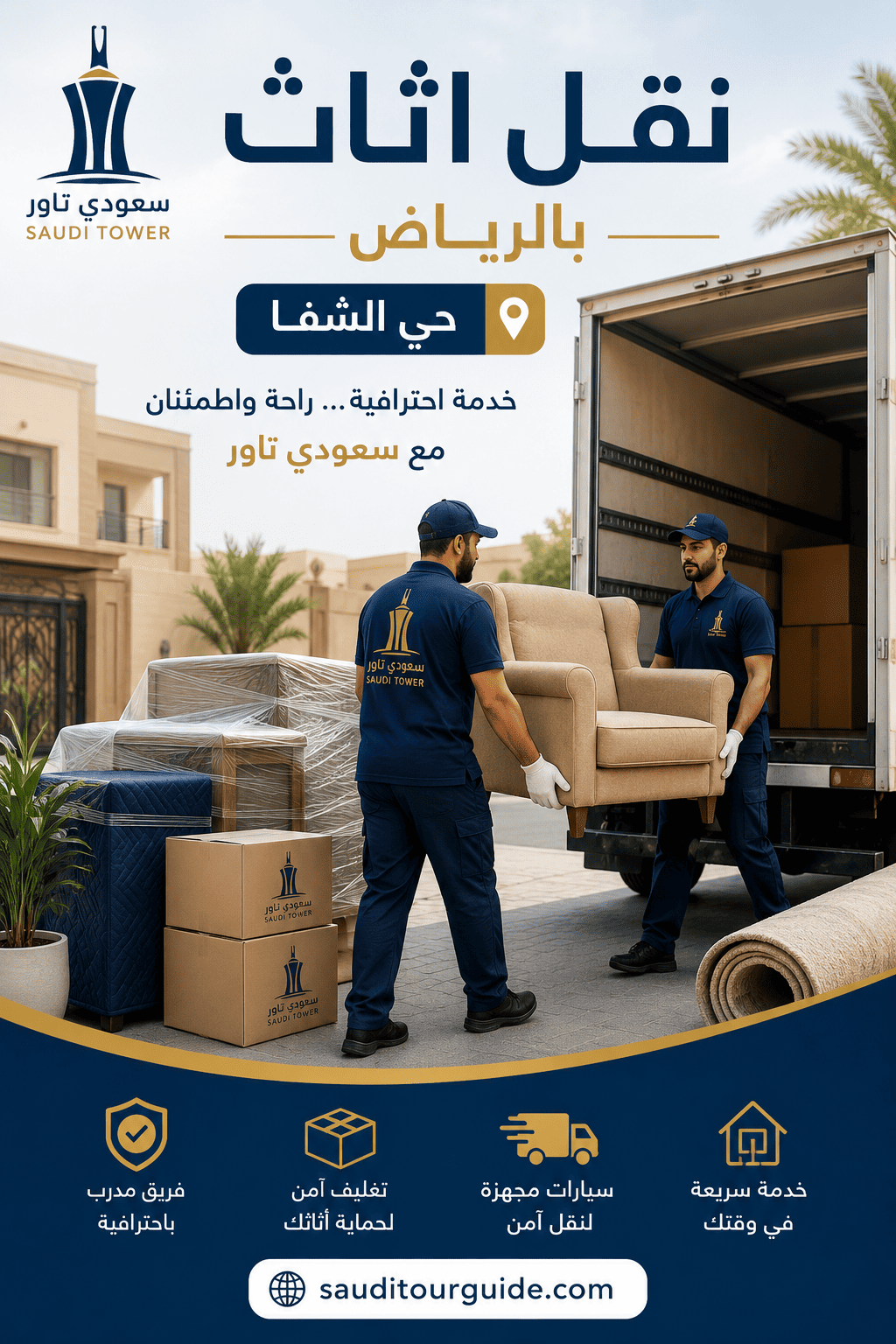 نقل اثاث بالرياض حي الشفا
