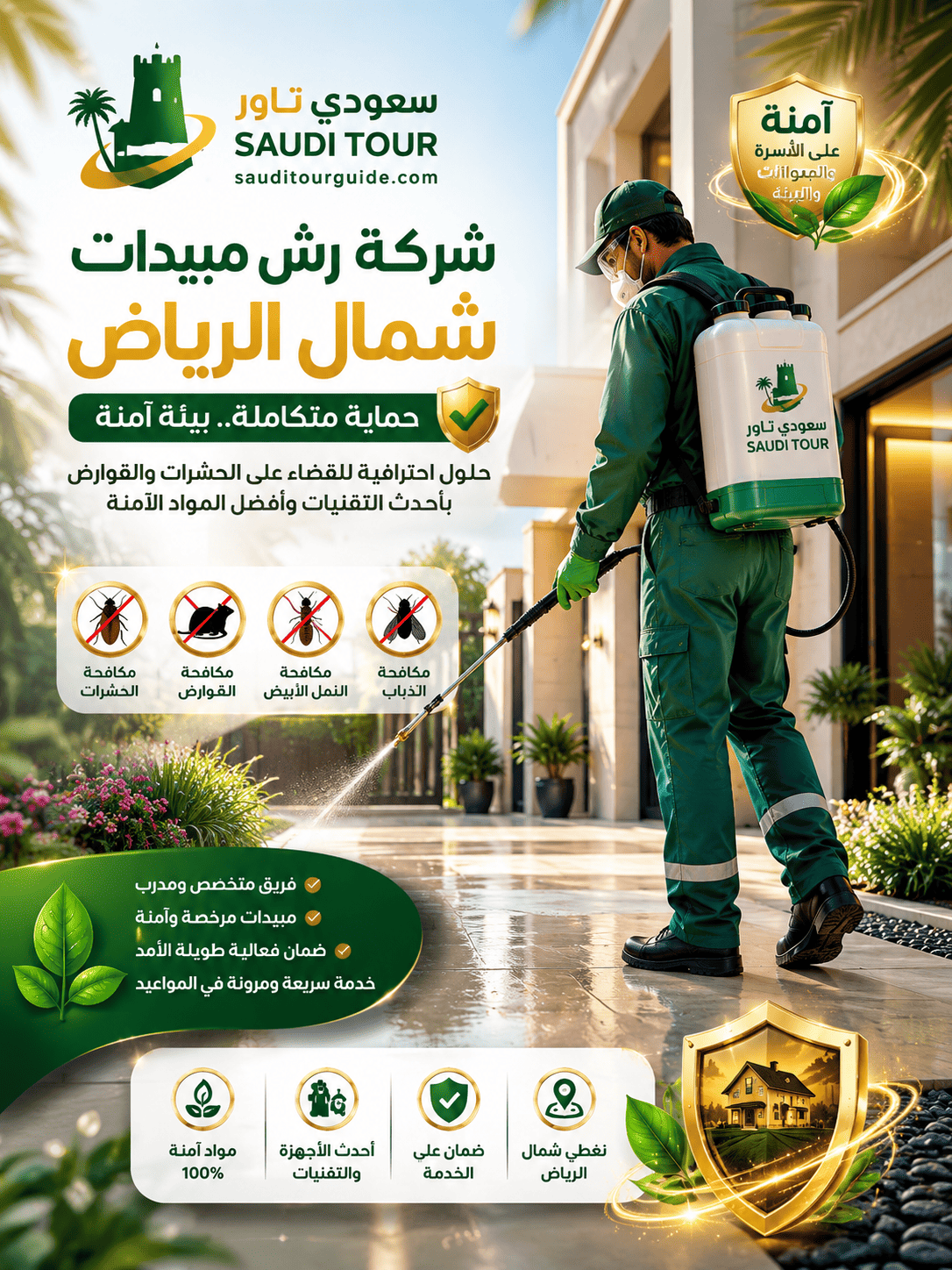 شركة رش مبيدات شمال الرياض