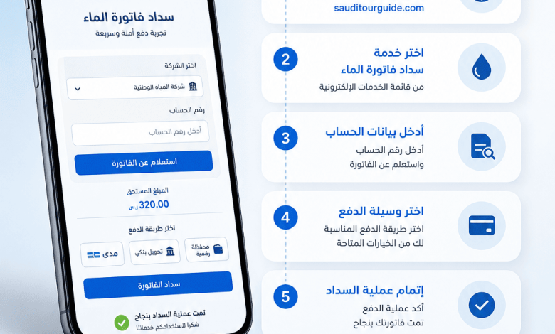 طريقة سداد فاتورة الماء