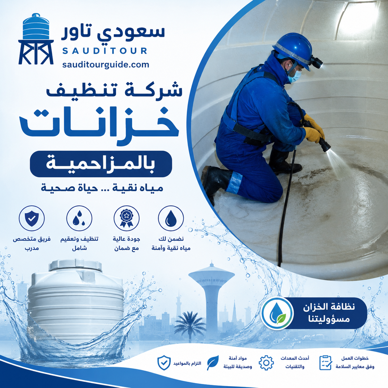شركة تنظيف خزانات بالمزاحمية