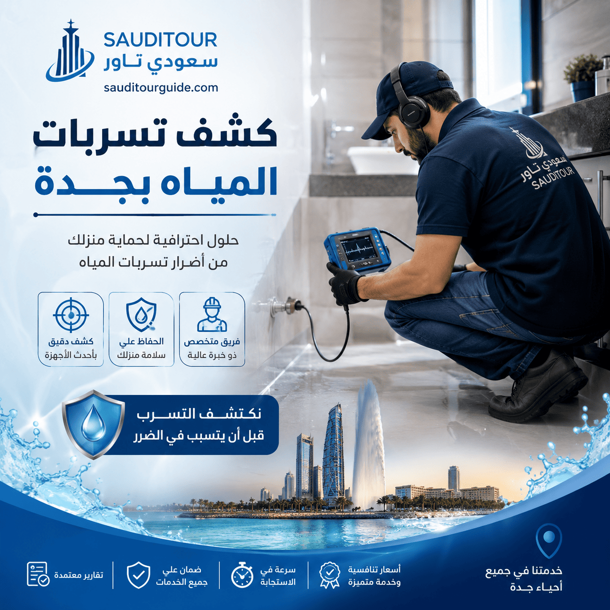 شركة كشف تسربات المياه بجدة