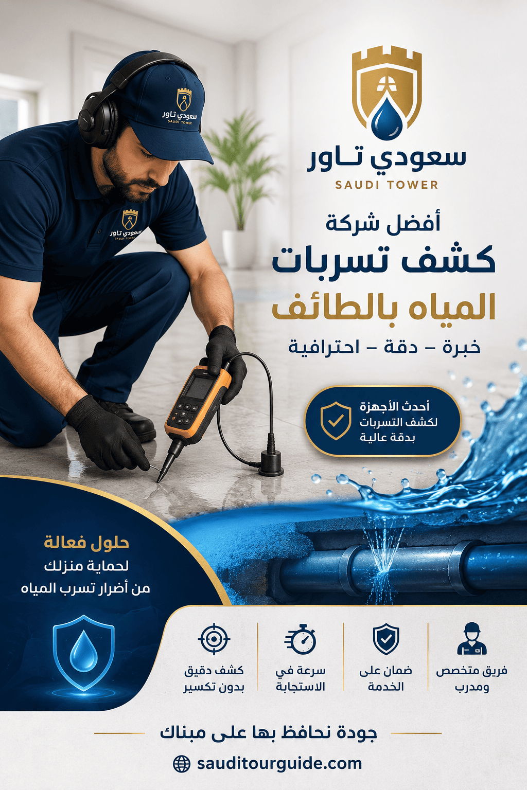 شركة كشف تسربات المياه بالطائف