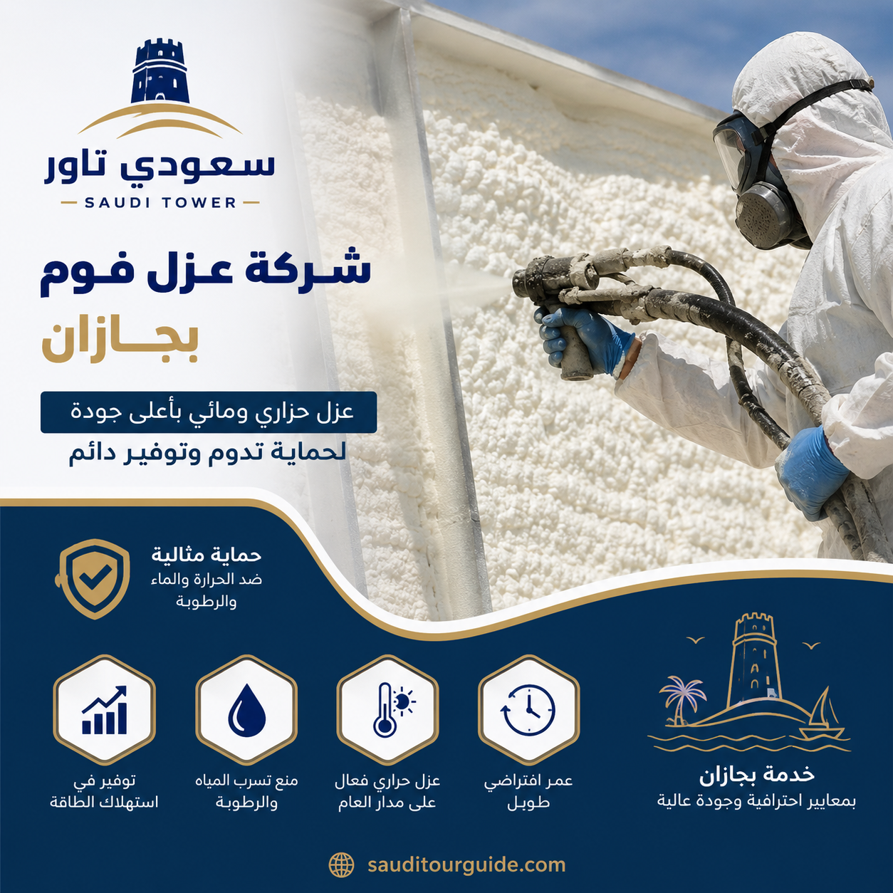 شركة عزل فوم بجازان