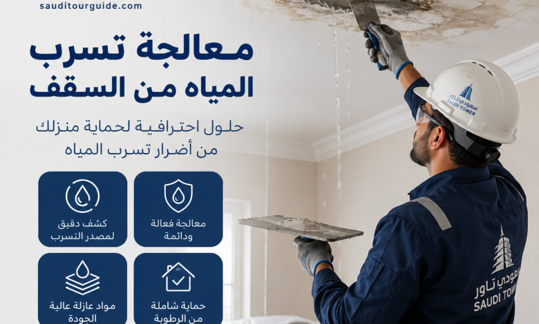 معالجة تسرب المياه من السقف