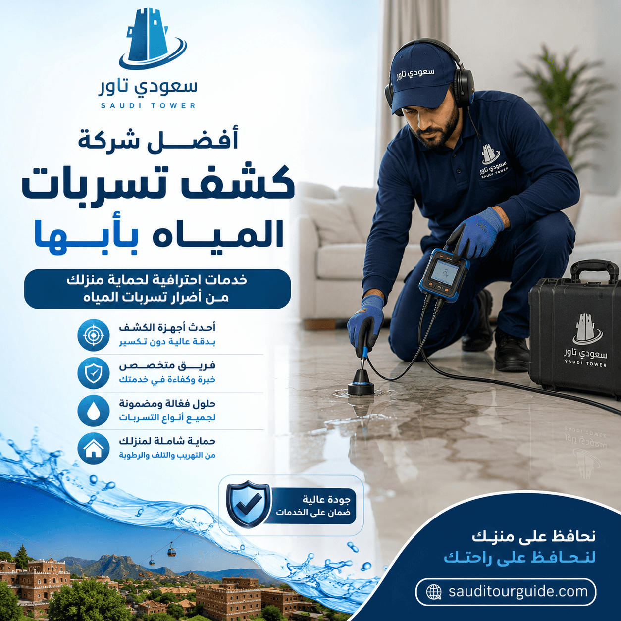 شركة كشف تسربات المياه بأبها