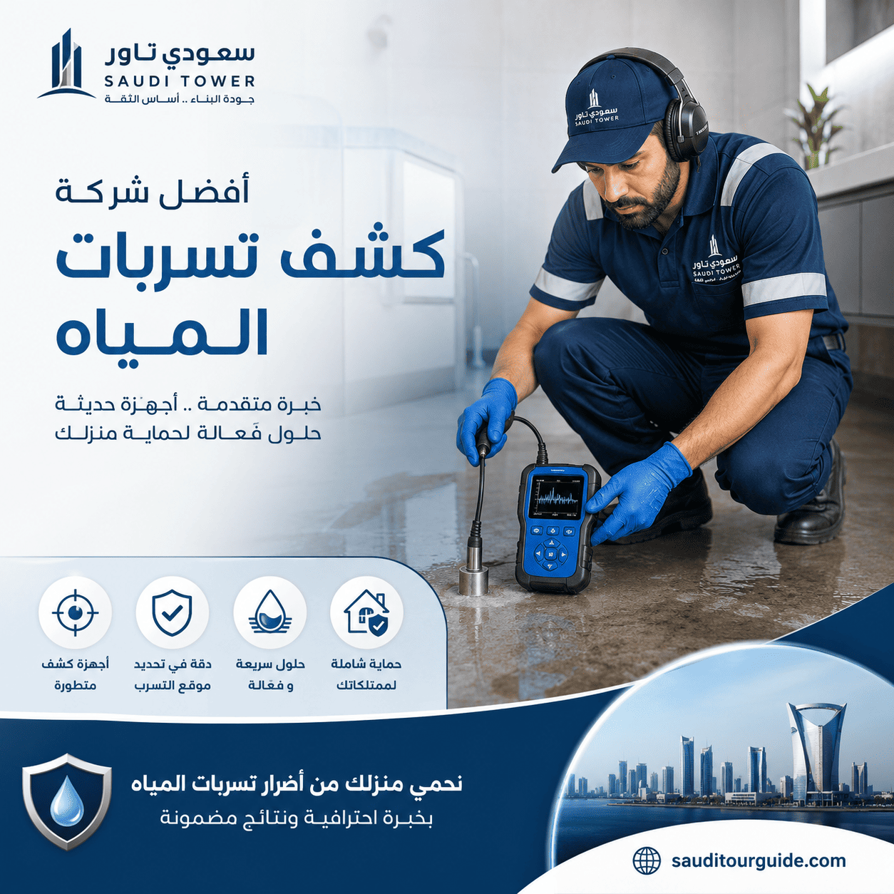 شركة كشف تسربات المياه بالدمام