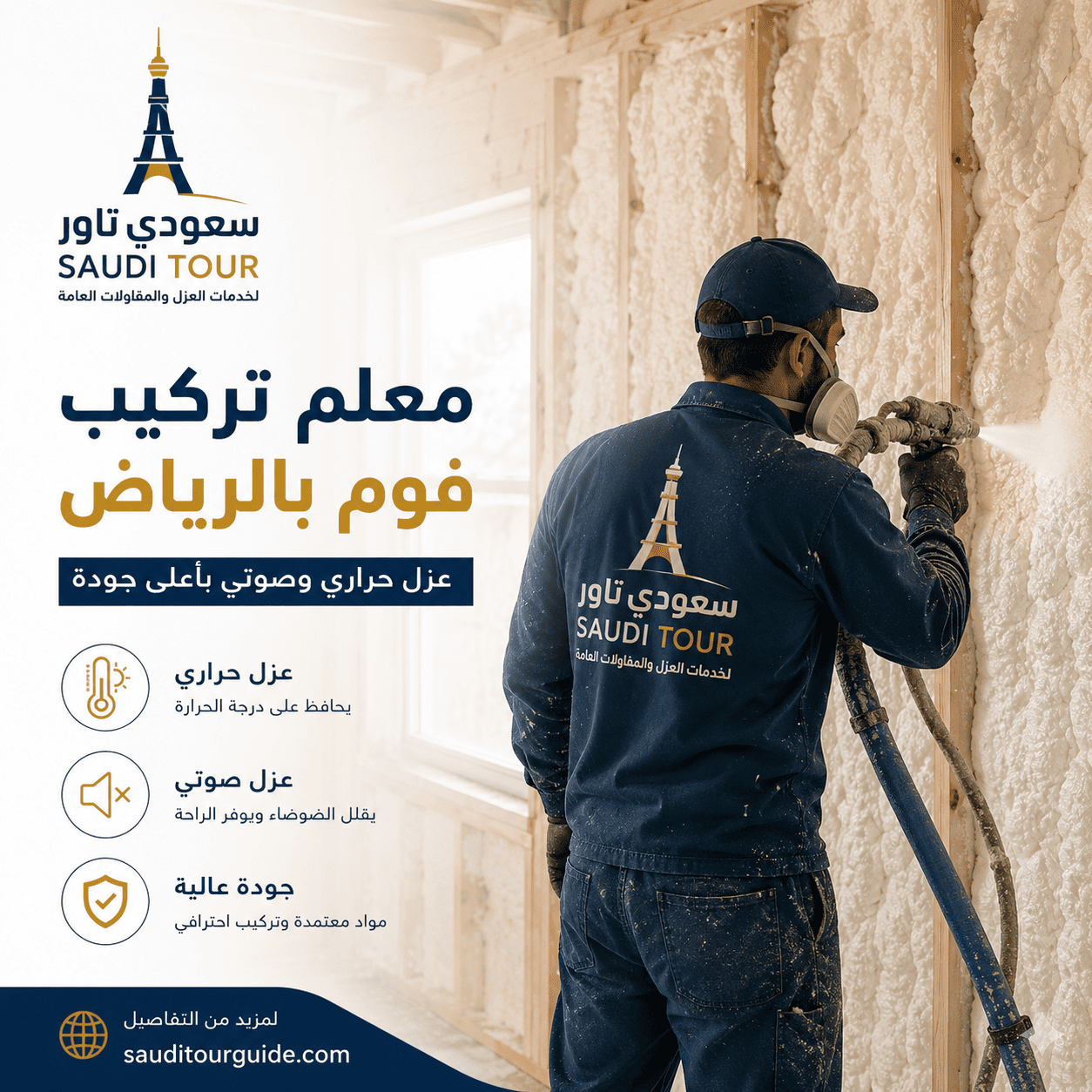 معلم تركيب فوم بالرياض