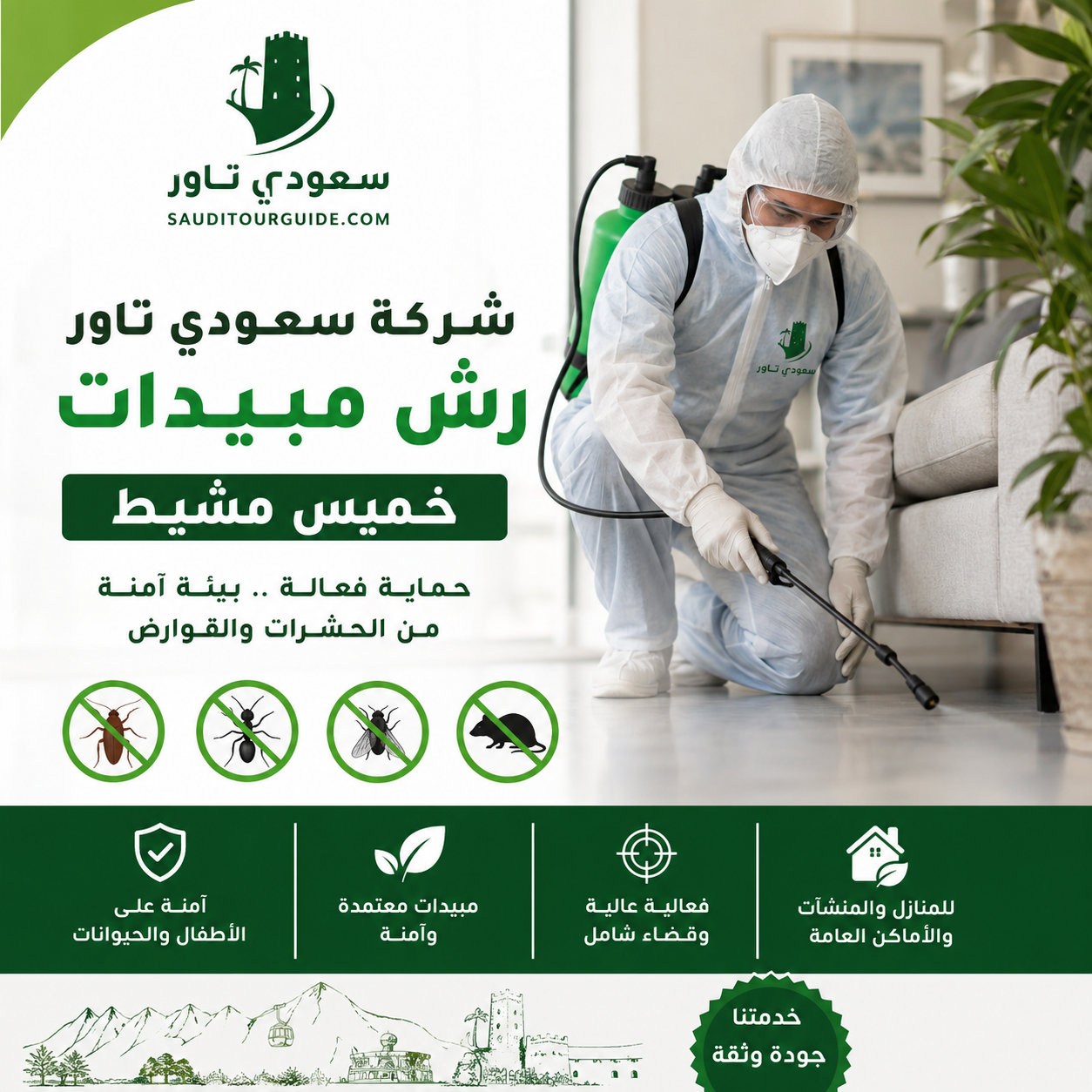 شركة رش مبيدات بخميس مشيط