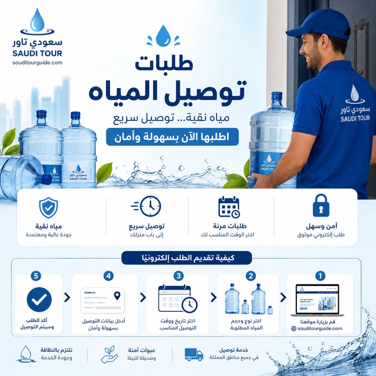 طلبات توصيل المياه