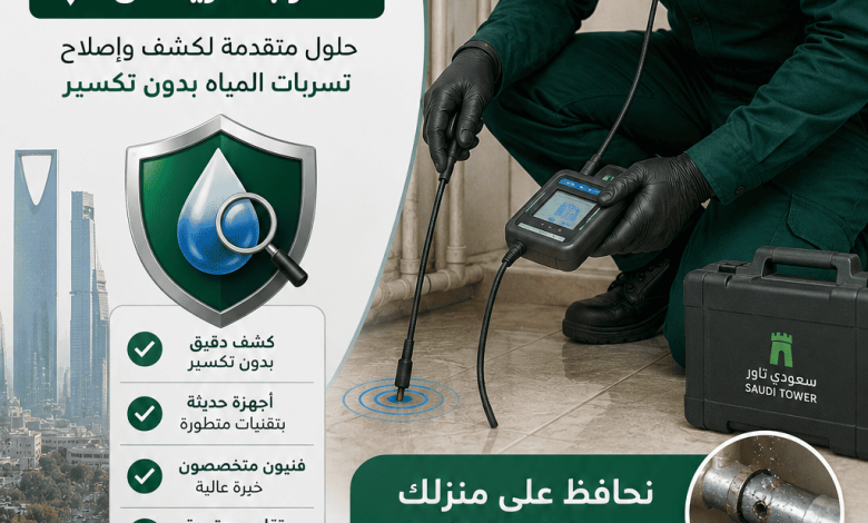 شركة كشف تسربات المياه غرب الرياض