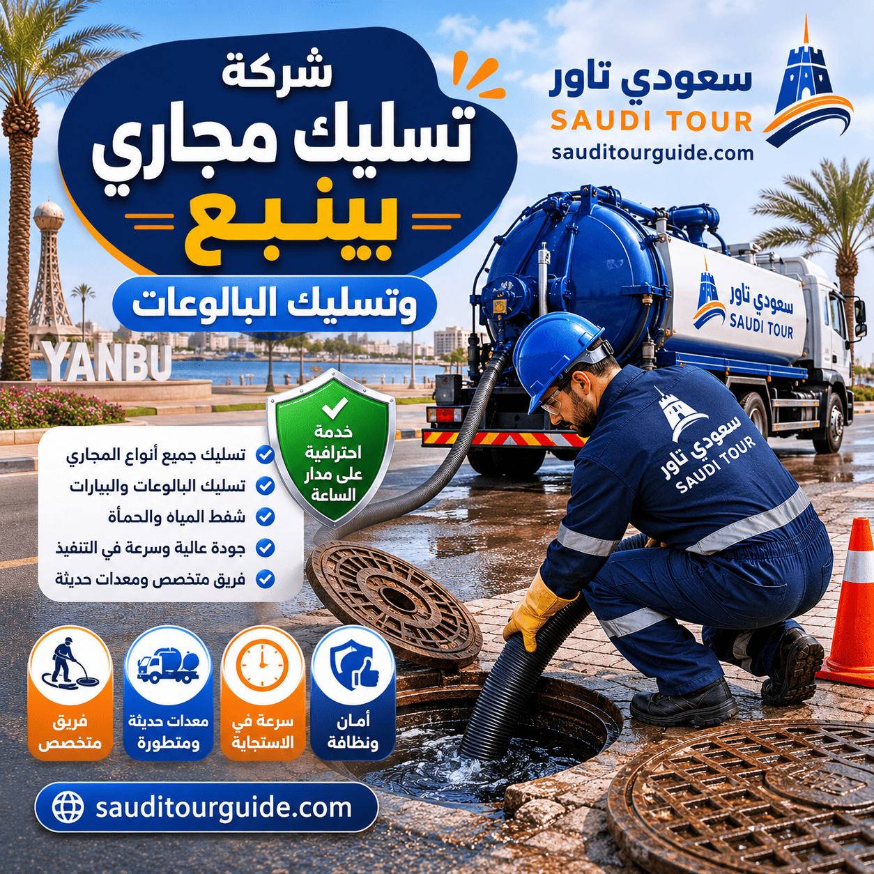 شركة تسليك مجاري بينبع