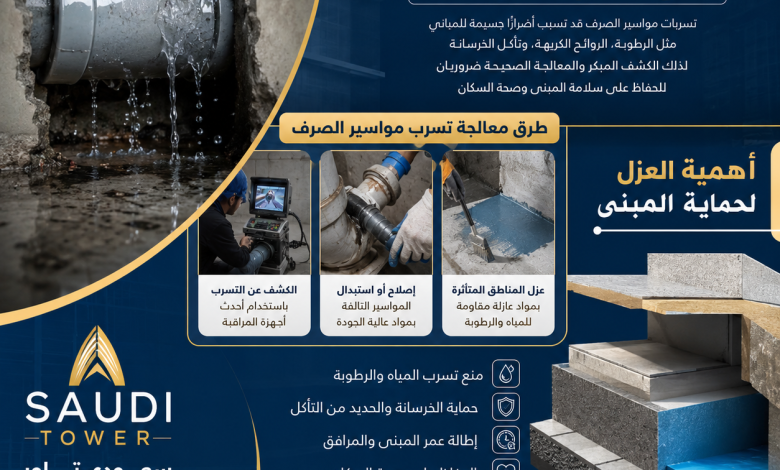 تسريب مواسير الصرف
