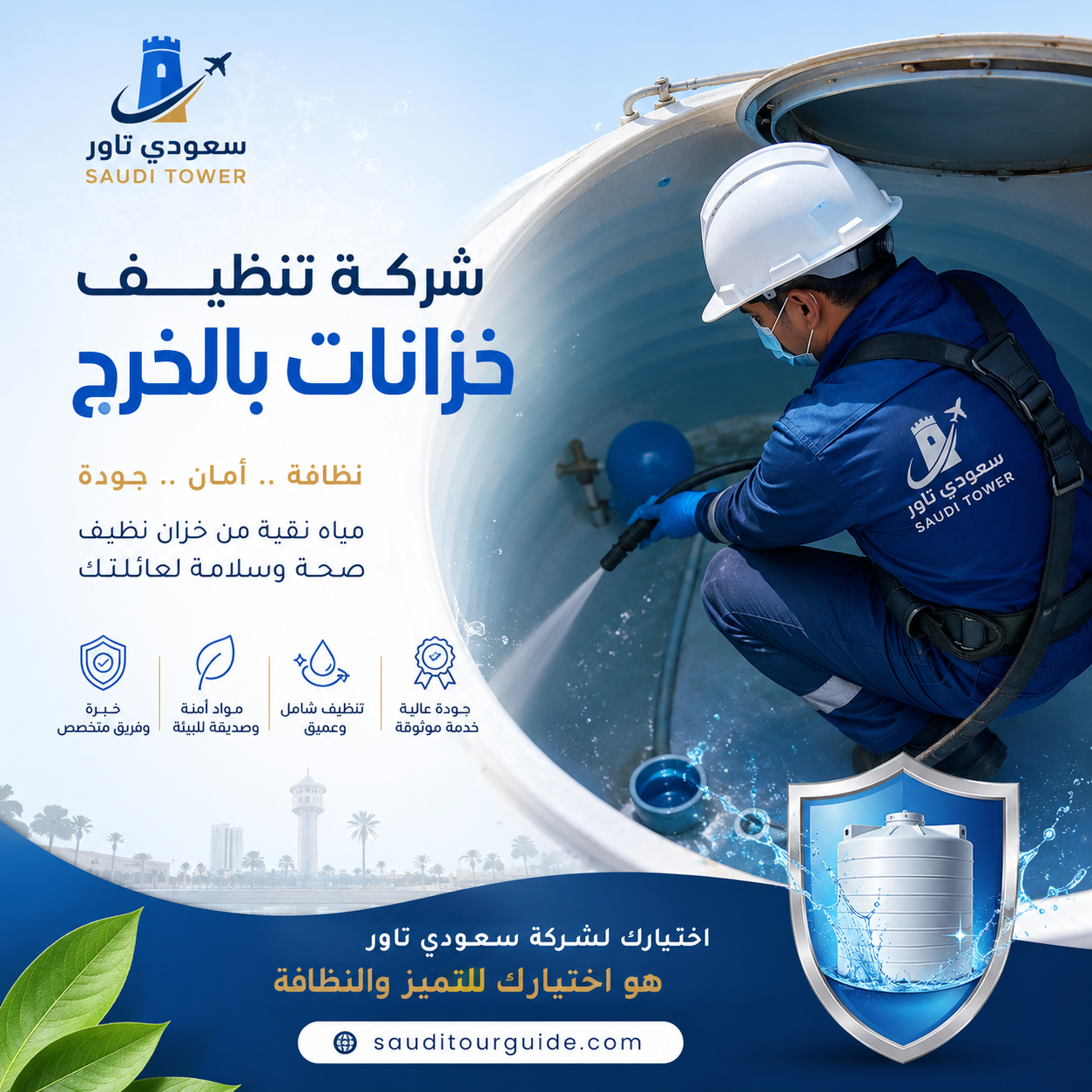 شركة تنظيف خزانات بالخرج