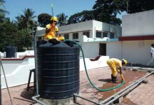 جهاز تنظيف خزانات المياه