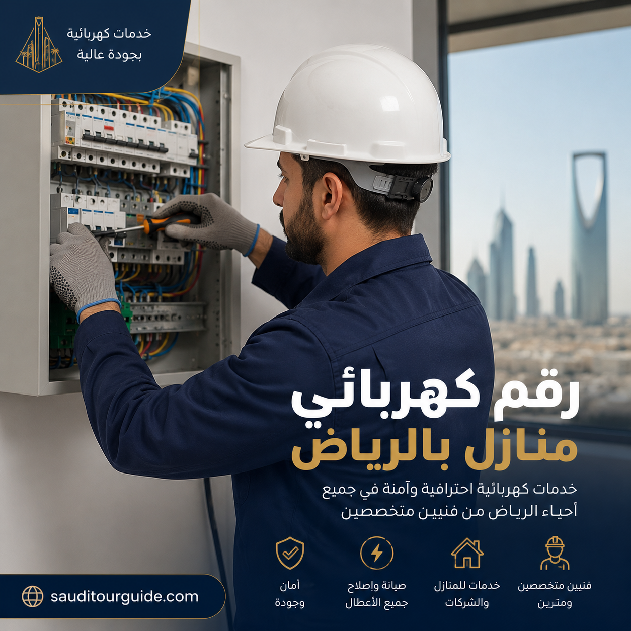 رقم كهربائي منازل بالرياض