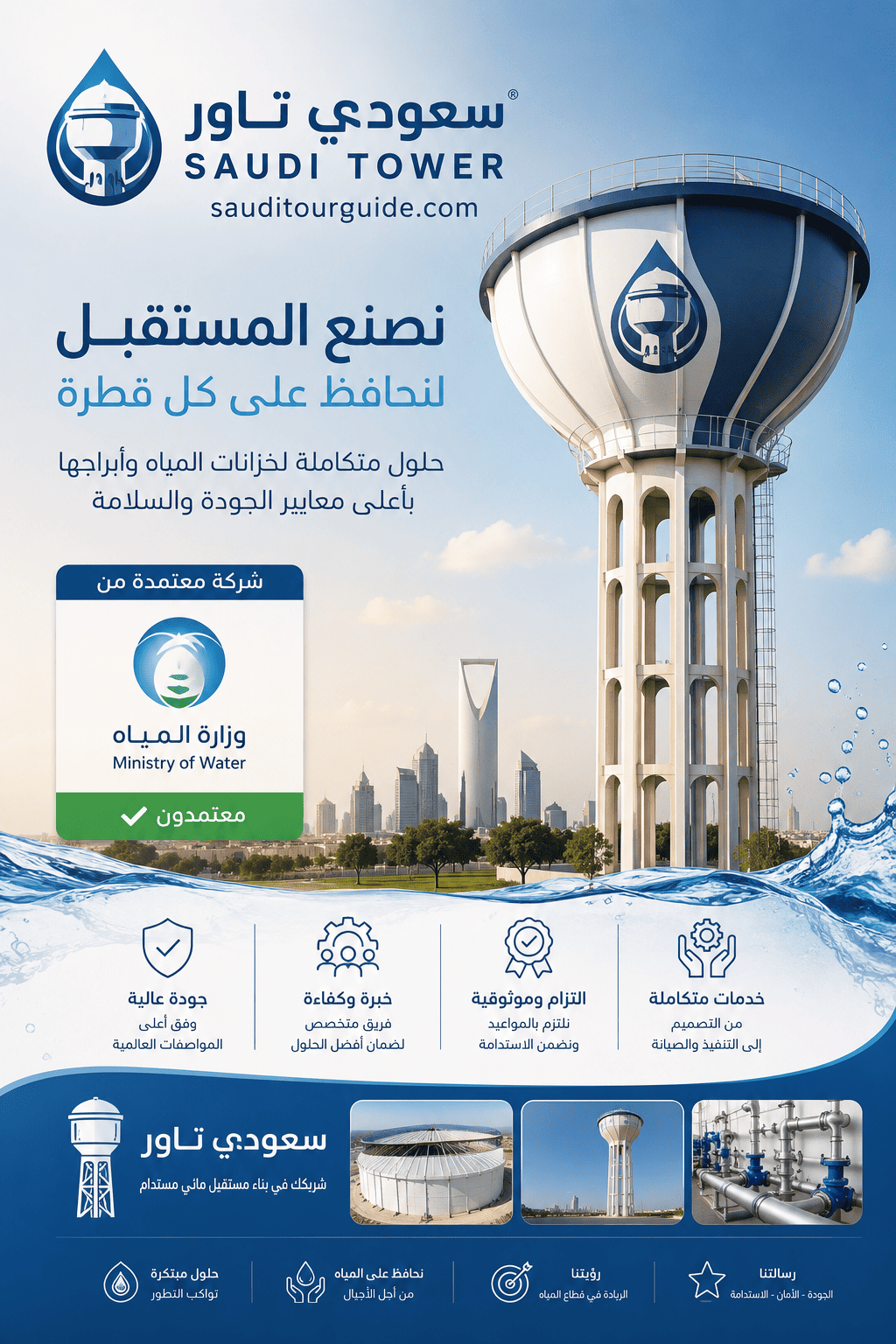 الشركات المعتمدة من وزارة المياه