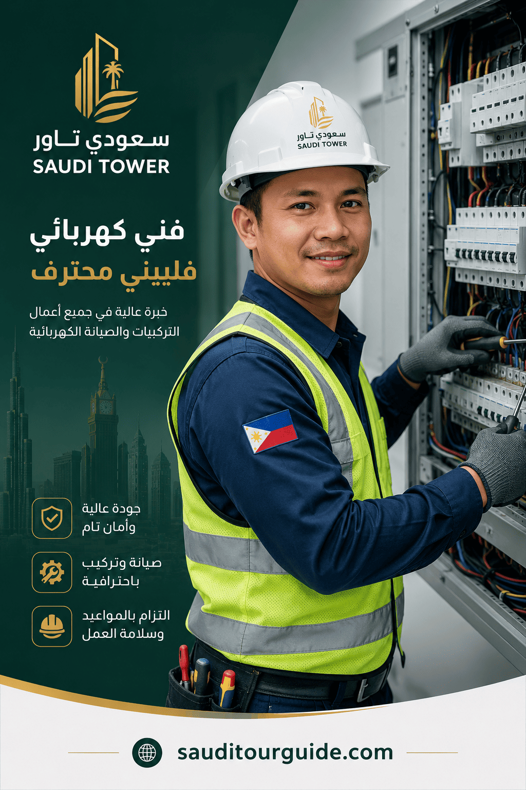 فني كهربائي فلبيني