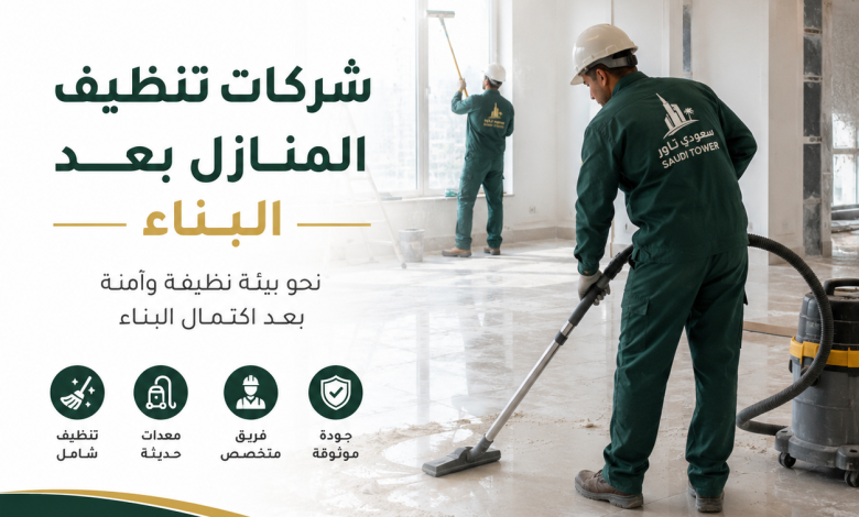 شركات تنظيف المنازل بعد البناء