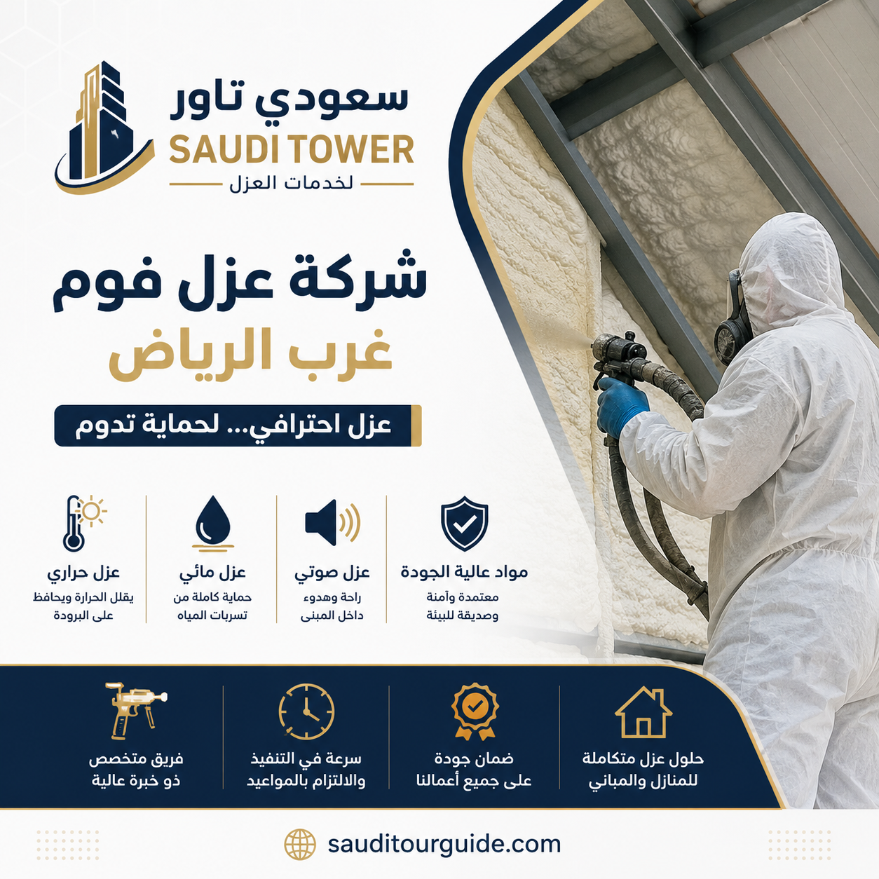 شركة عزل فوم غرب الرياض