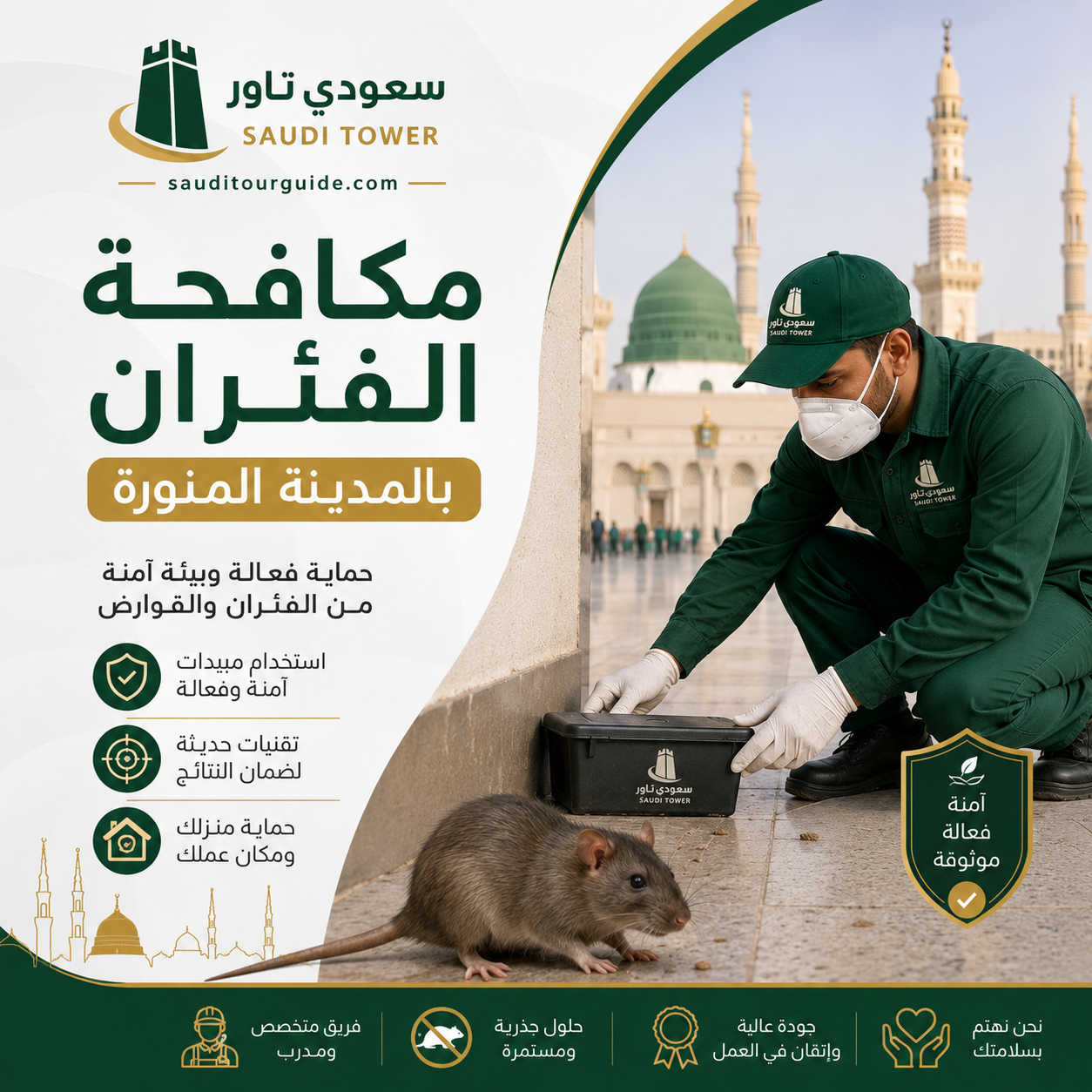 شركة مكافحة الفئران بالمدينة المنورة
