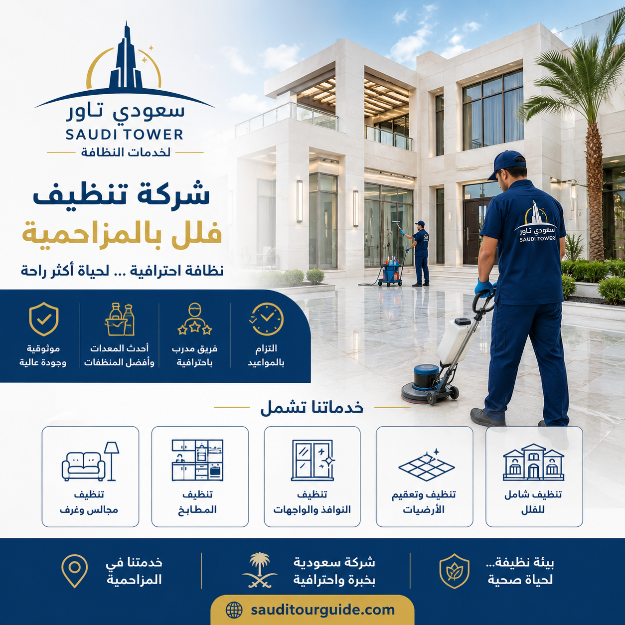 شركة تنظيف فلل بالمزاحمية