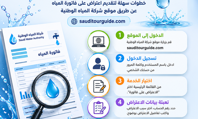 طريقة اعتراض على فاتورة المياه