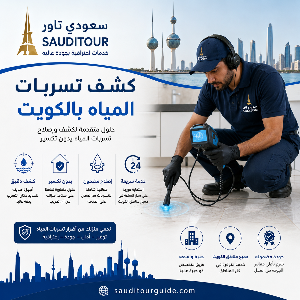 شركة كشف تسربات المياه بالكويت